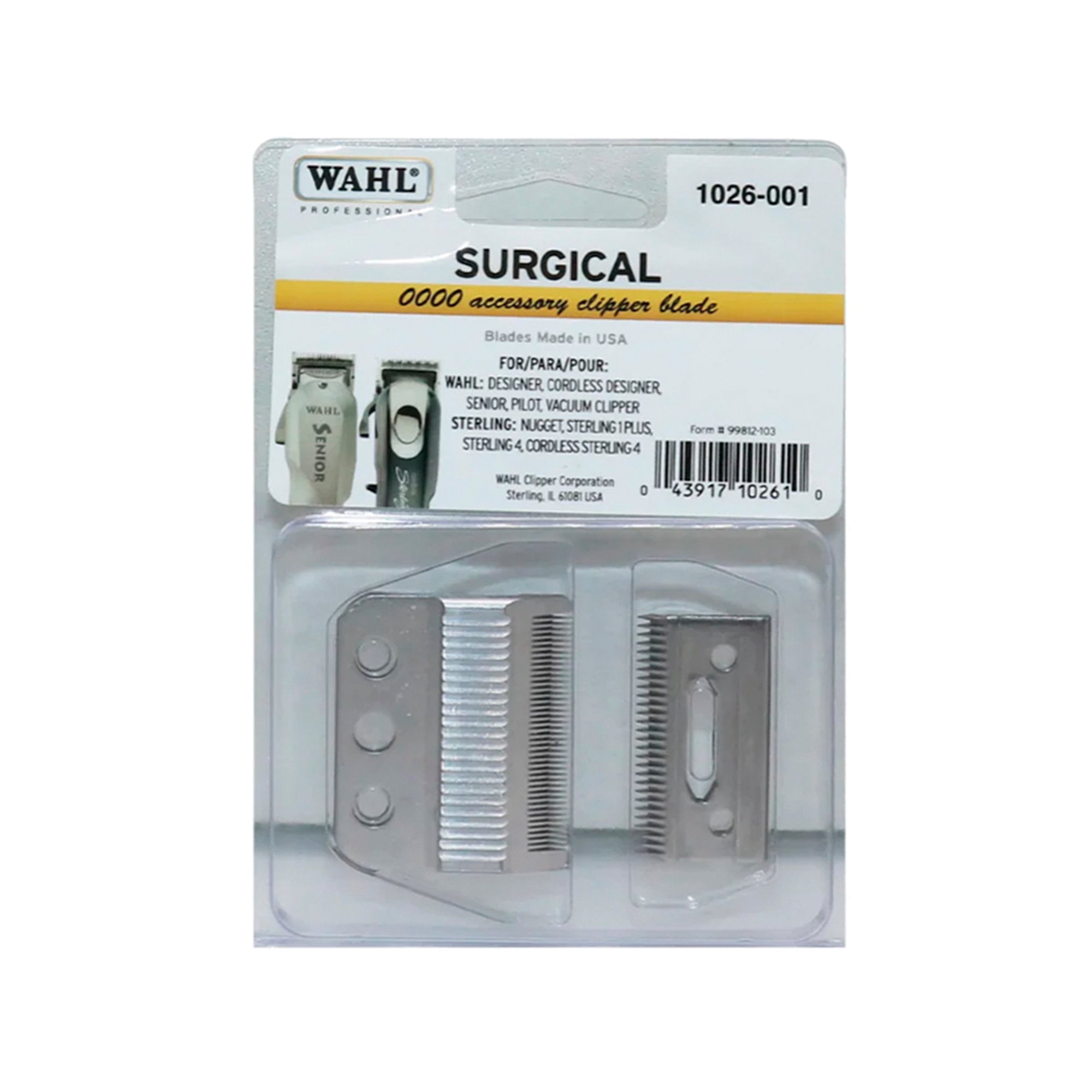 Cuchilla Wahl 3 Orificios Standart Clipper Blade (0000)