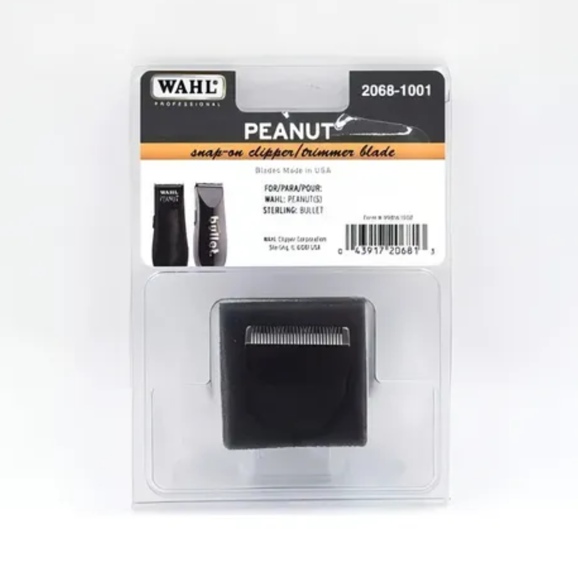 Navaja Repuesto Para Terminadora Wahl® Peanut Mod. 2068-1001 Color Negro