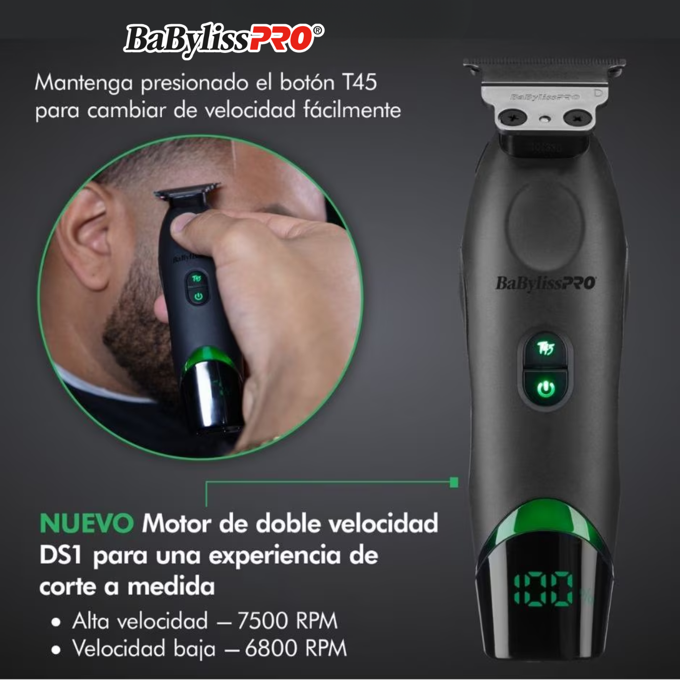 Trimmer Detalladora BabylissPro TOMB 45 Inalambrica