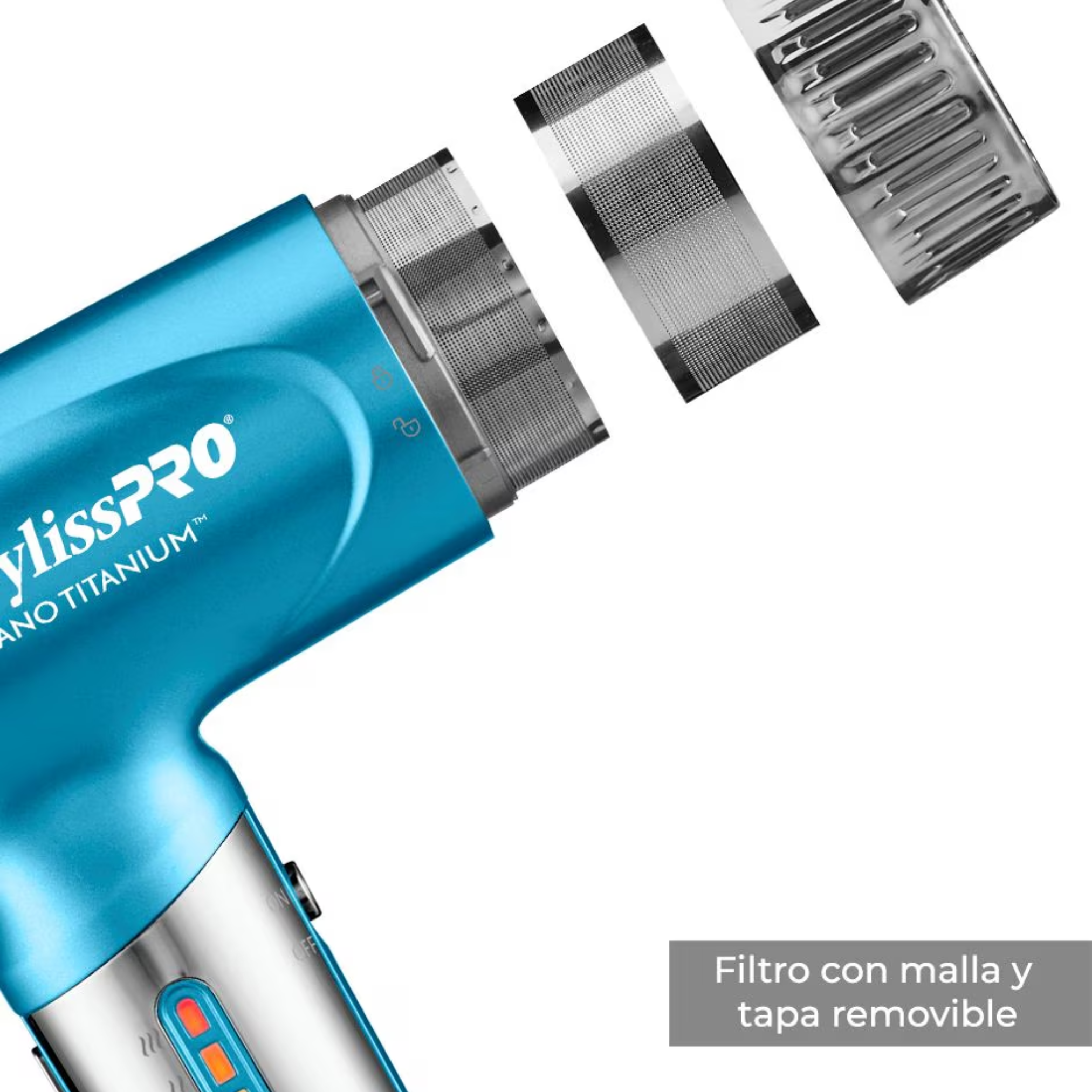 Secadora BabylissPRO NT Alta Velocidad Nano Titanium 1400W