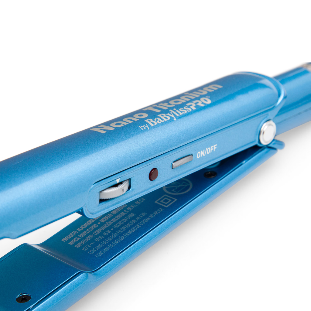 Alaciadora Babyliss De 1" Nano Titanium Sol Gel Azul