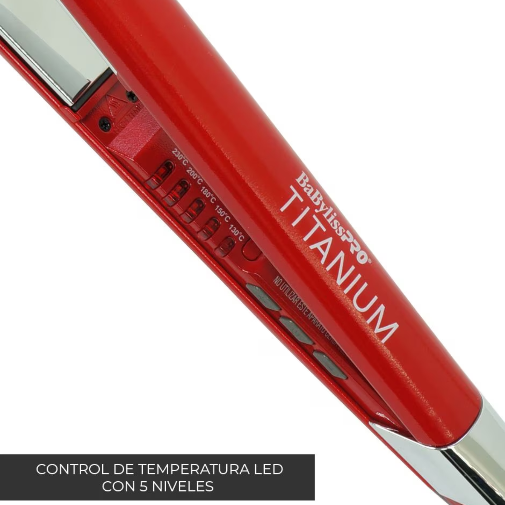 Alaciadora Babyliss Pro de 1" Roja Nano Titanium