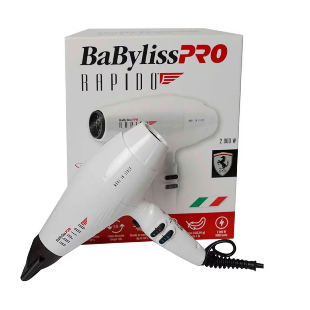 Secadora De Cabello BabylissPRO Ultra Ligera Blanca