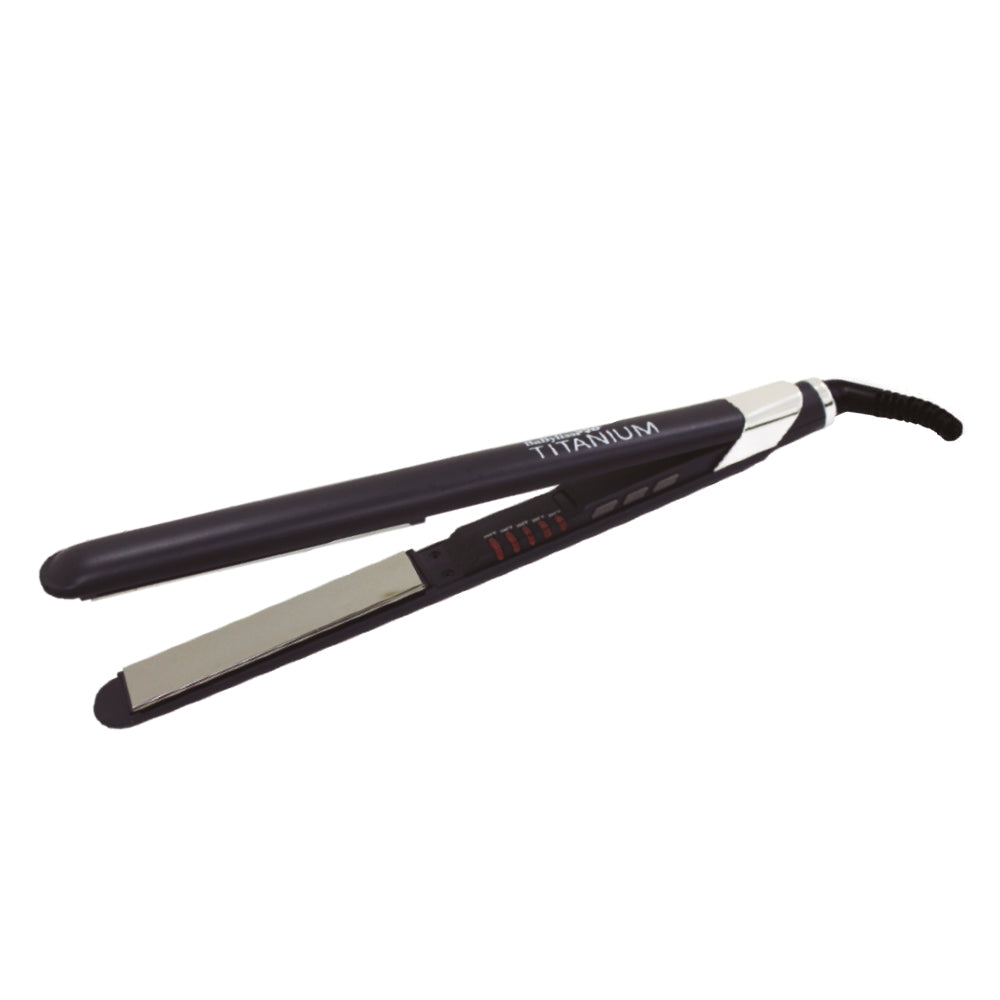 Alaciadora Babyliss Profesional de 1" Negra Nano Titanium