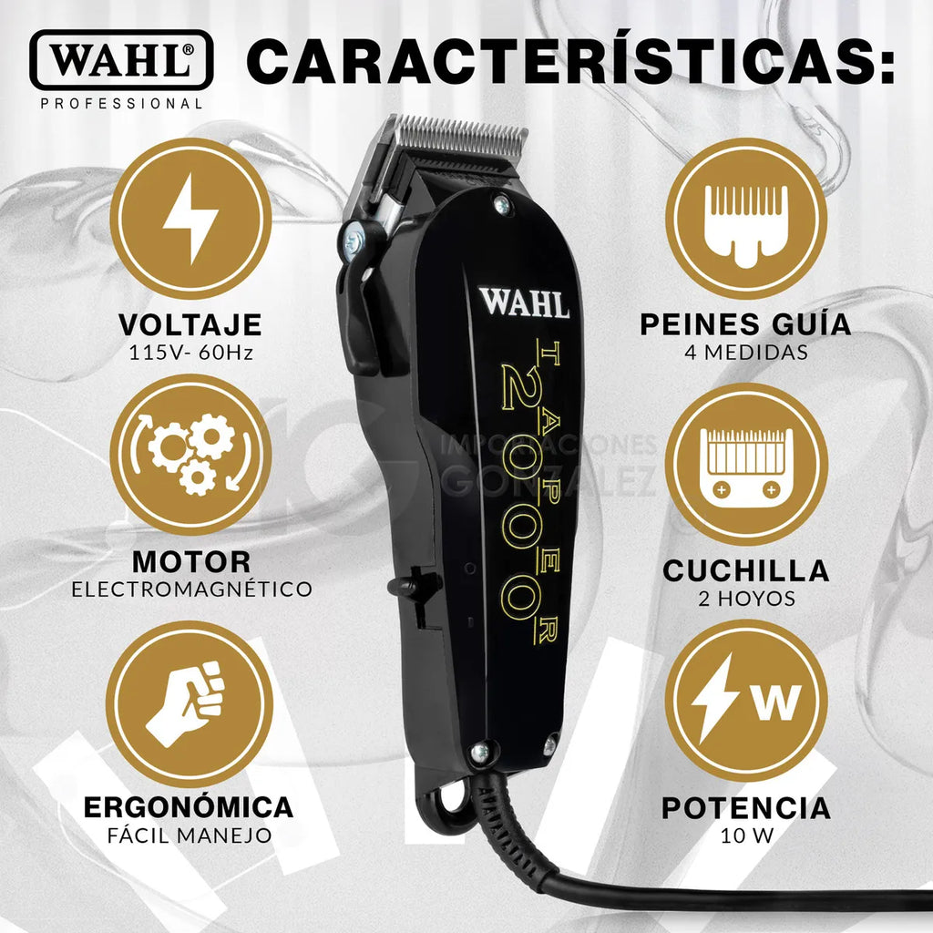 Cortadora Wahl Professional Taper 2000 Negra
