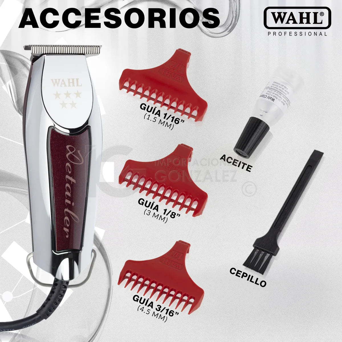 Trimeer Wahl 5 Stars Detalladora Burgundy