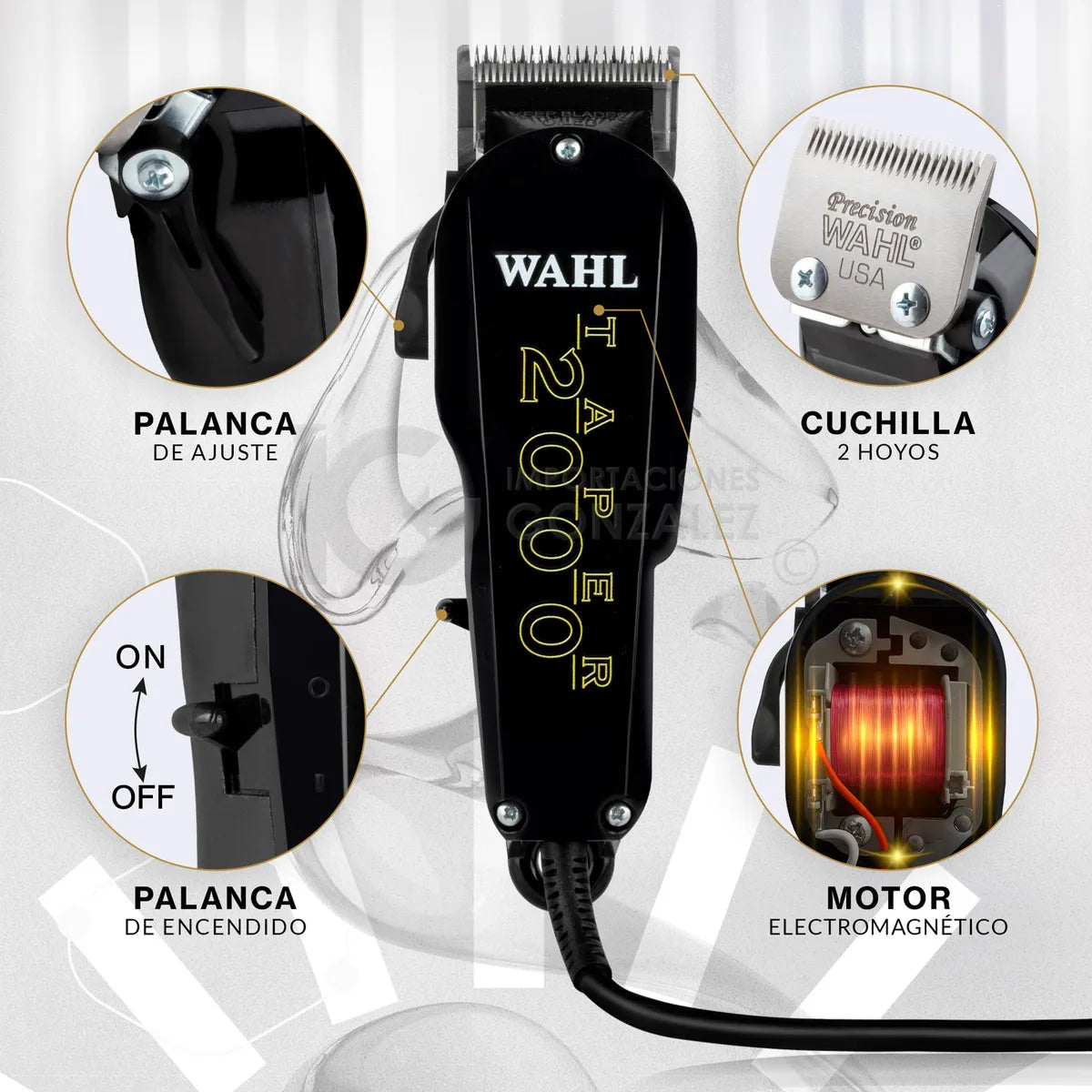 Cortadora Wahl Professional Taper 2000 Negra