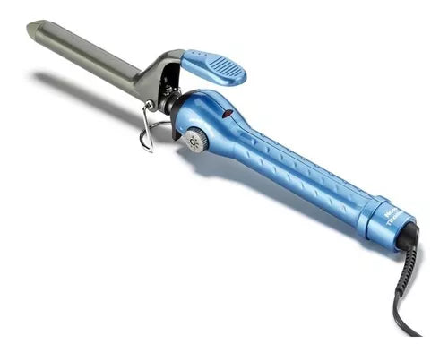 Tenaza Babyliss Pro Nano Titanium De 3/4 Azul