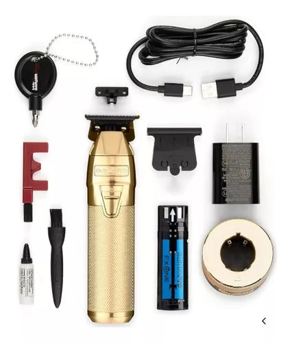 Combo Kit Babyliss Clipper & Trimmer Gold  FxONE Bases De Carga Dorado