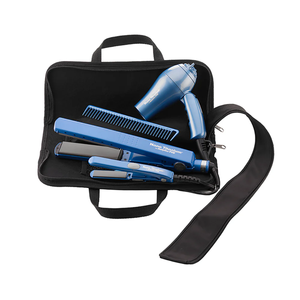 Combo BabylissPRO Alaciadora Mini y Secadora Mini Estuche