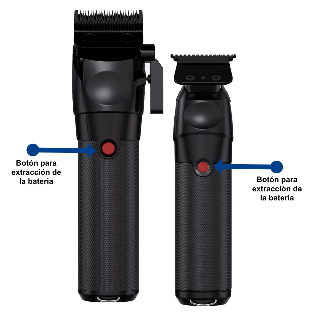Combo Kit BabylissPro Inalámbrico Clipper & Trimmer Fx One Black Mate