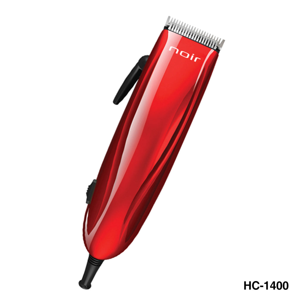 Kit Peluquería Recortadora Noir Roja Con Accesorios