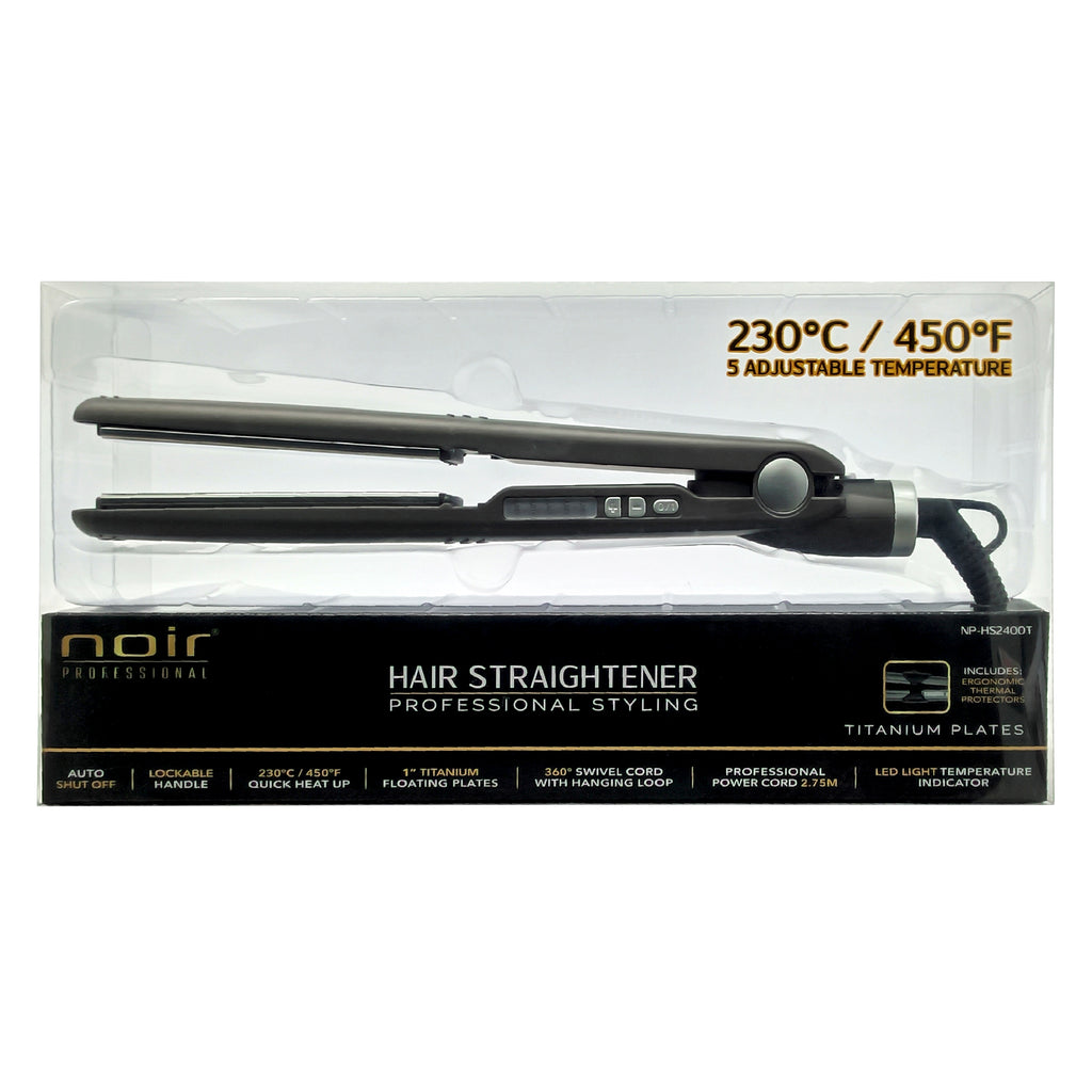 Alaciadora Noir Professional Gris Titanio 1" Sella Keratina