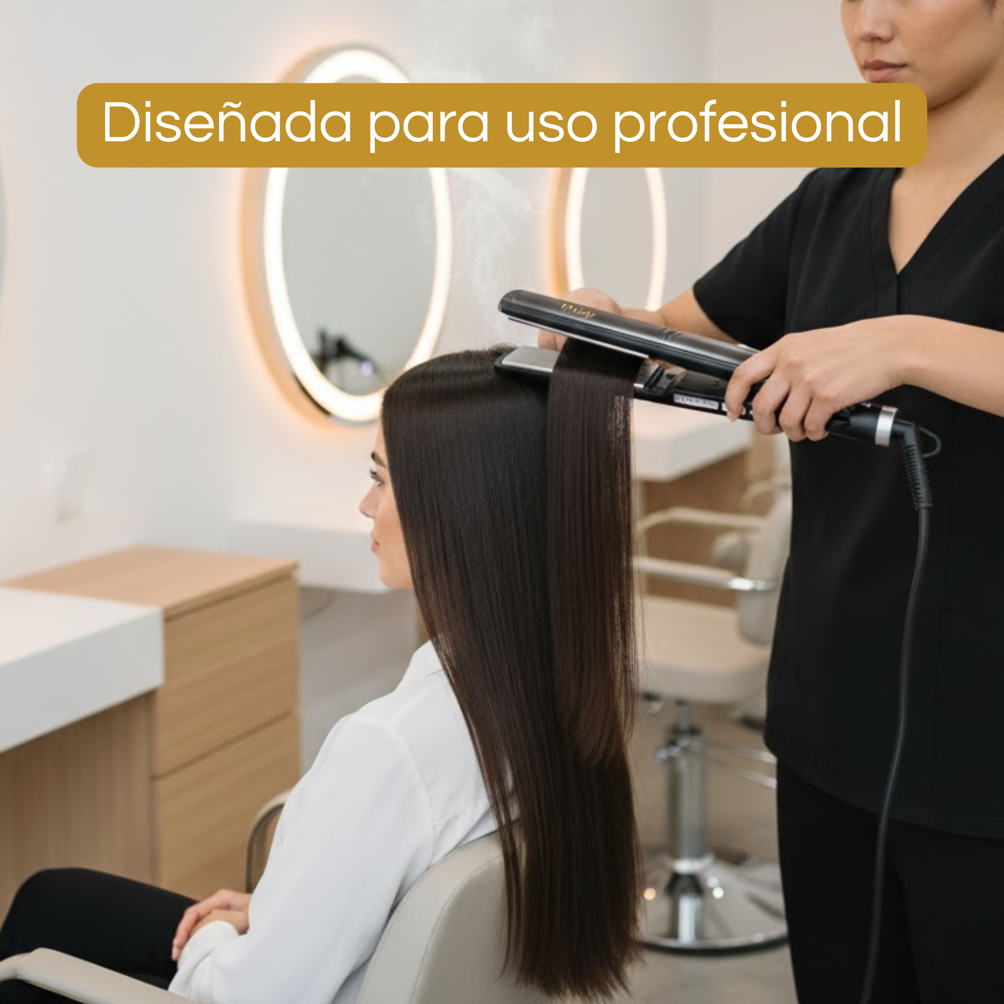 Combo Kit Noir Pro Secadora y Alaciadora Sella Keratina Titanio de 1” Gris