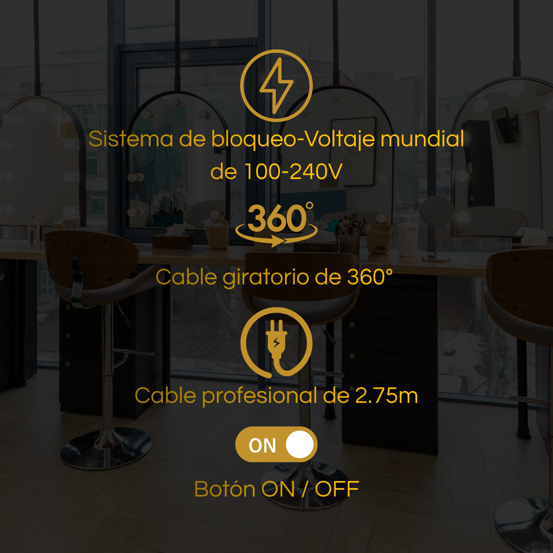 Combo Kit Noir Pro Secadora y Alaciadora Sella Keratina Titanio de 1” Gris