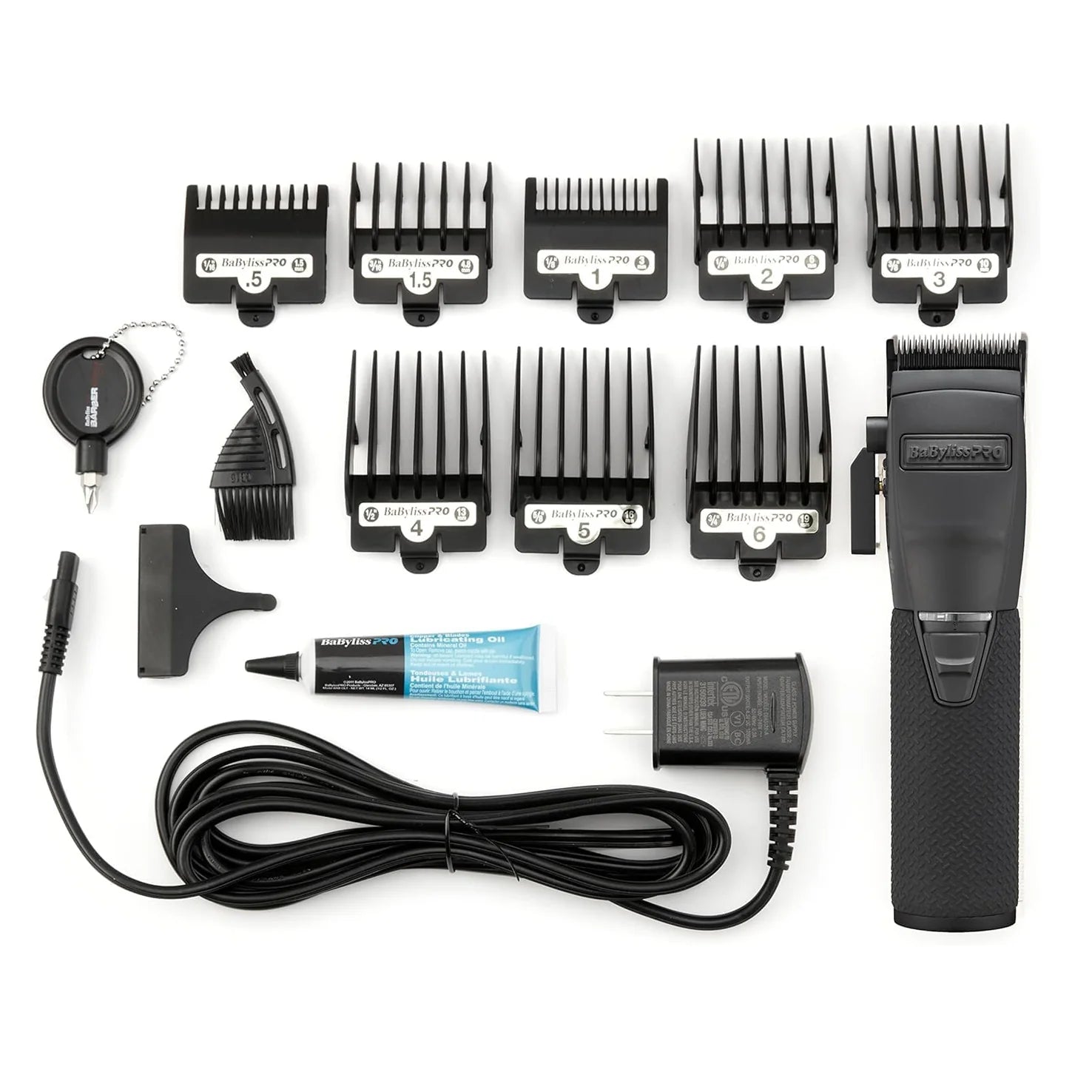 Recortadora Babyliss Pro BLACKFX Boost y Cuchilla Fade DLC Titanium